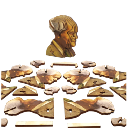 Educational David Ben-Gurion 3D Wooden Puzzle Kit