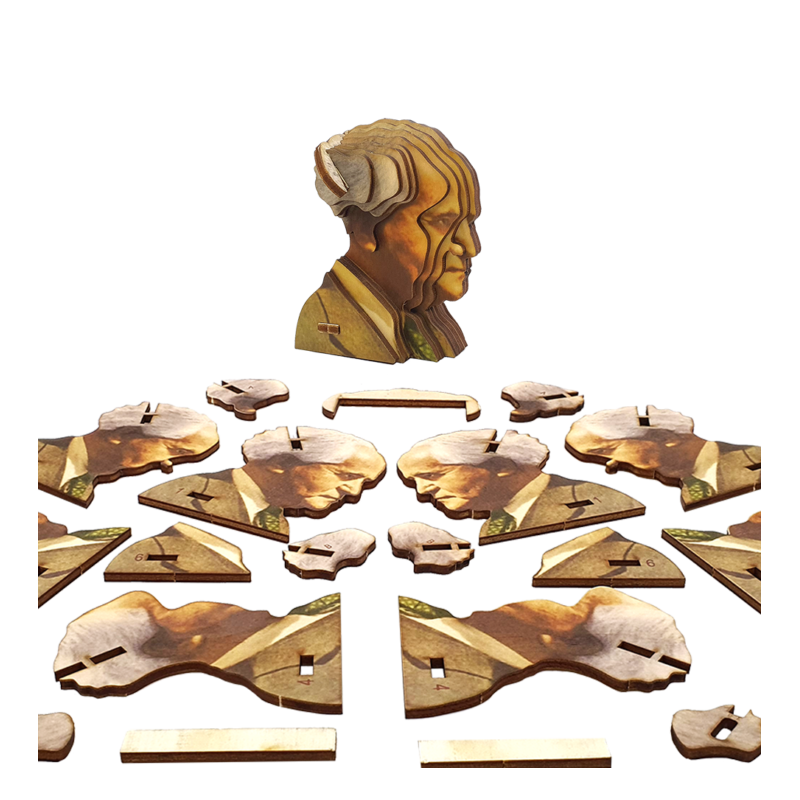 Educational David Ben-Gurion 3D Wooden Puzzle Kit