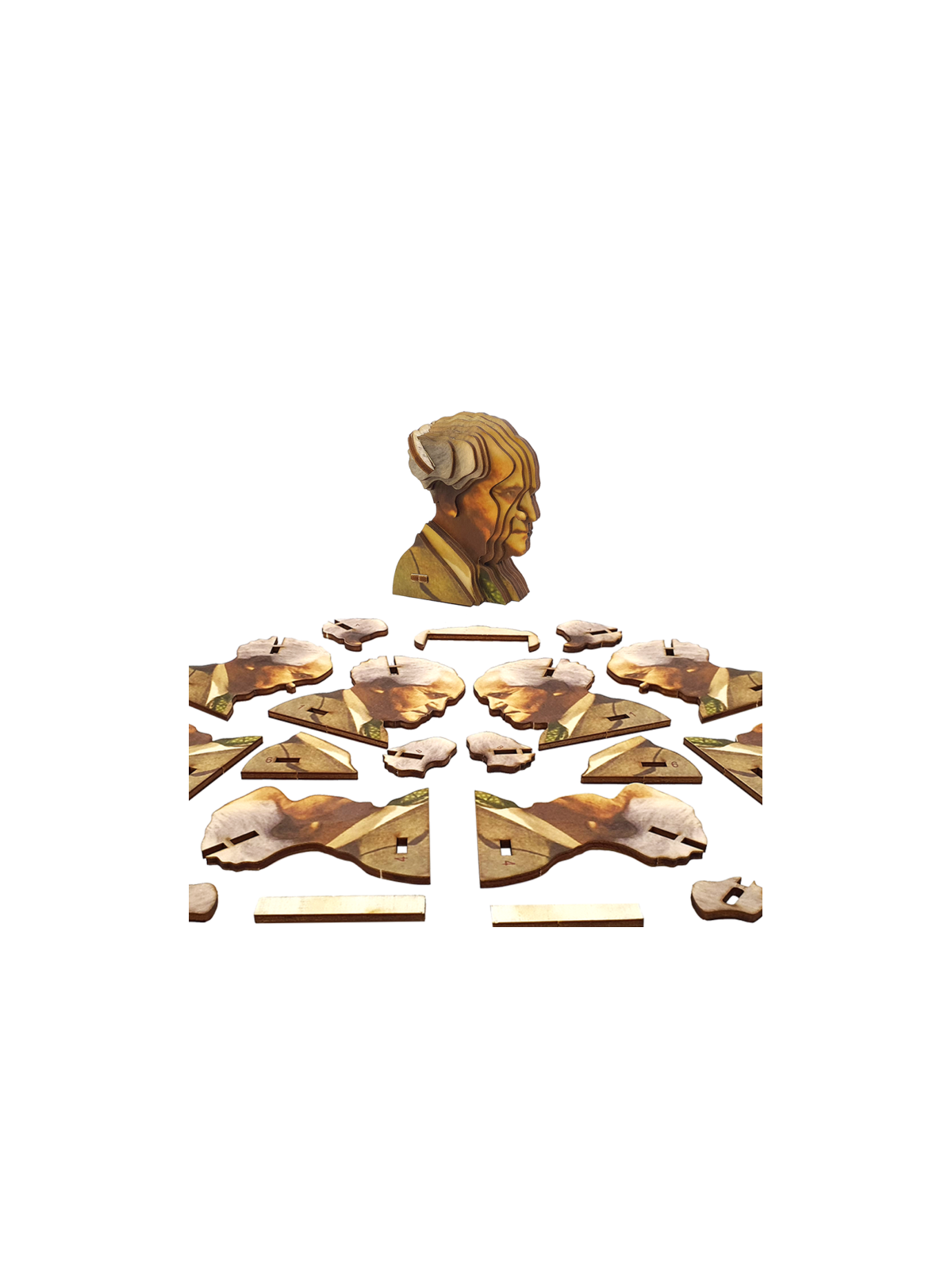 Educational David Ben-Gurion 3D Wooden Puzzle Kit