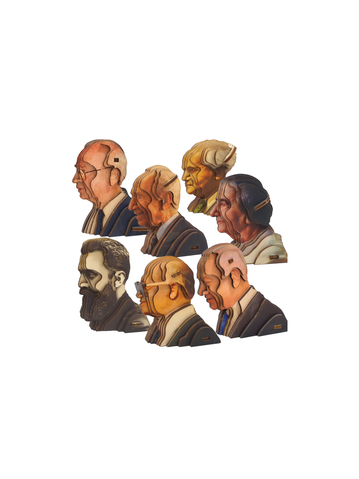 Educational David Ben-Gurion 3D Wooden Puzzle Kit