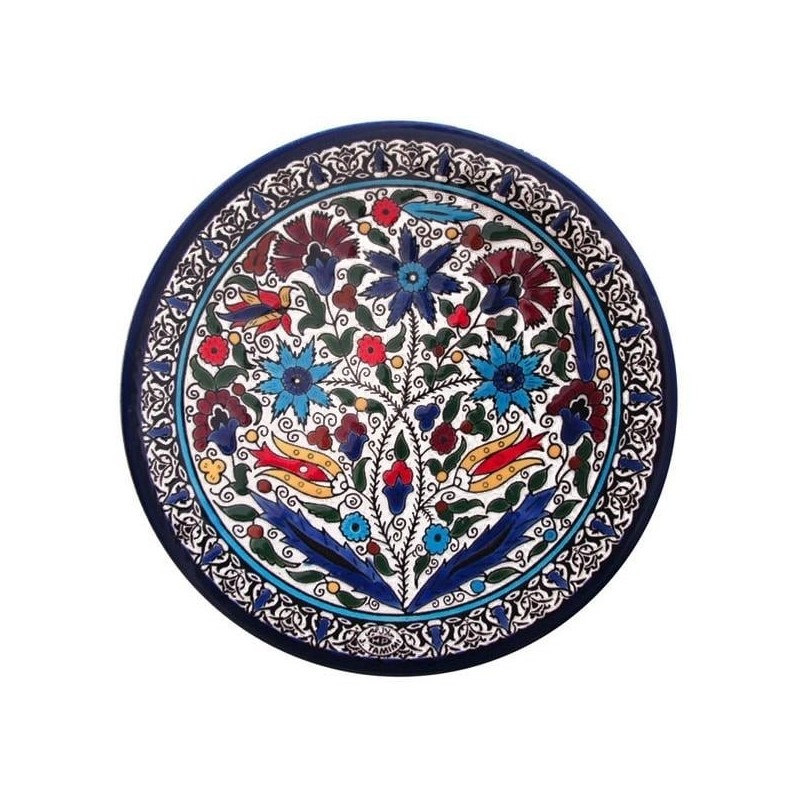 Flowers Plate. Armenian Ceramic (A)