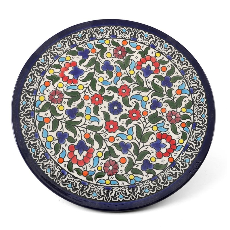 Flowers Plate. Armenian Ceramic (C)