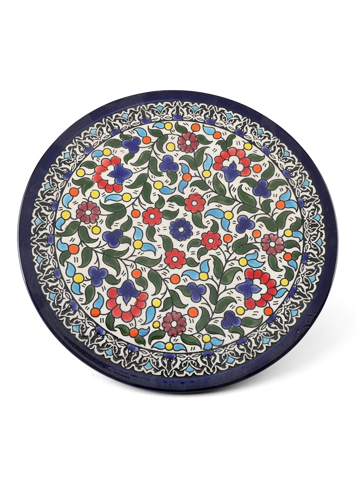 Flowers Plate. Armenian Ceramic (C)