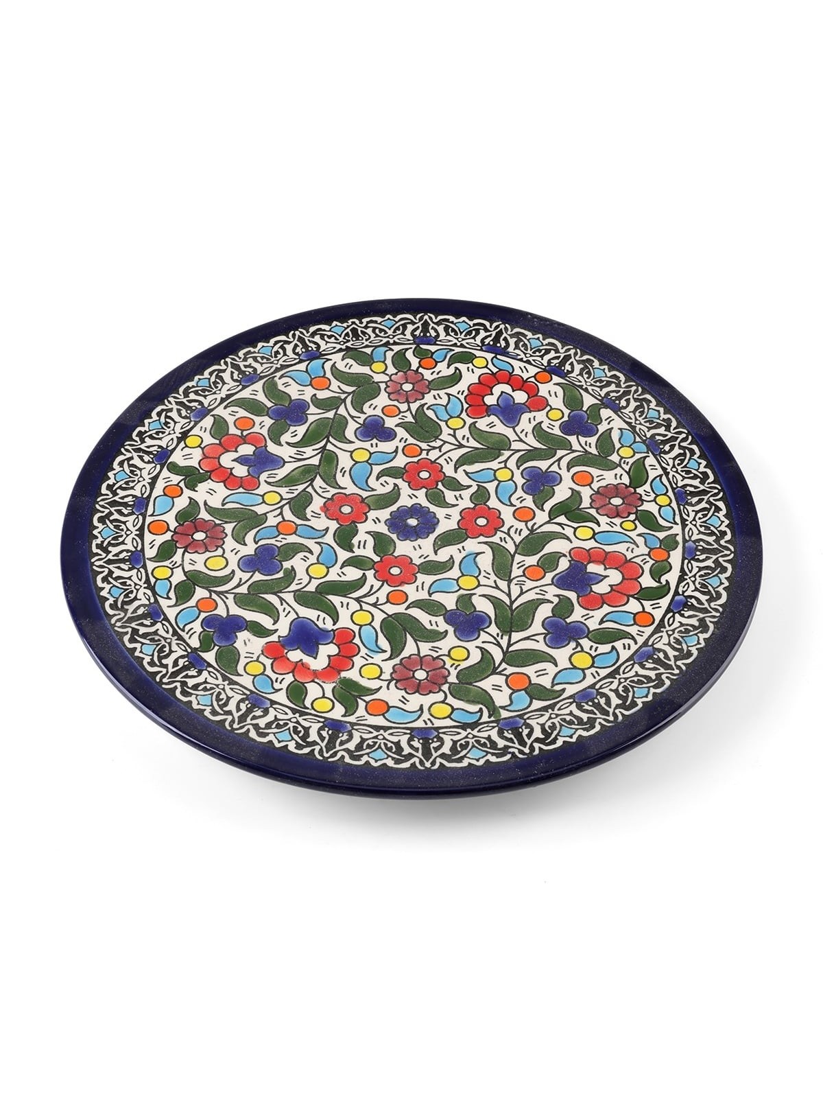Flowers Plate. Armenian Ceramic (C)