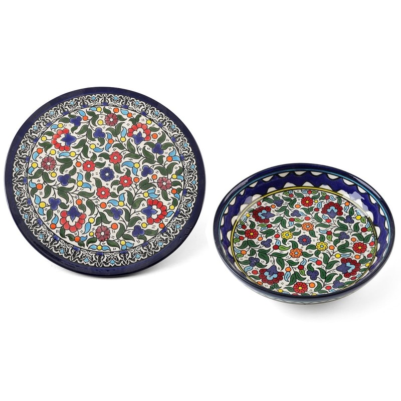 Flowers Plate. Armenian Ceramic (C)
