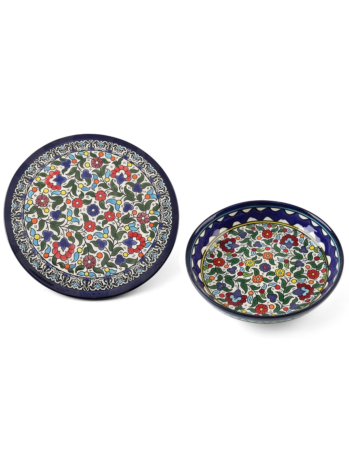 Flowers Plate. Armenian Ceramic (C)