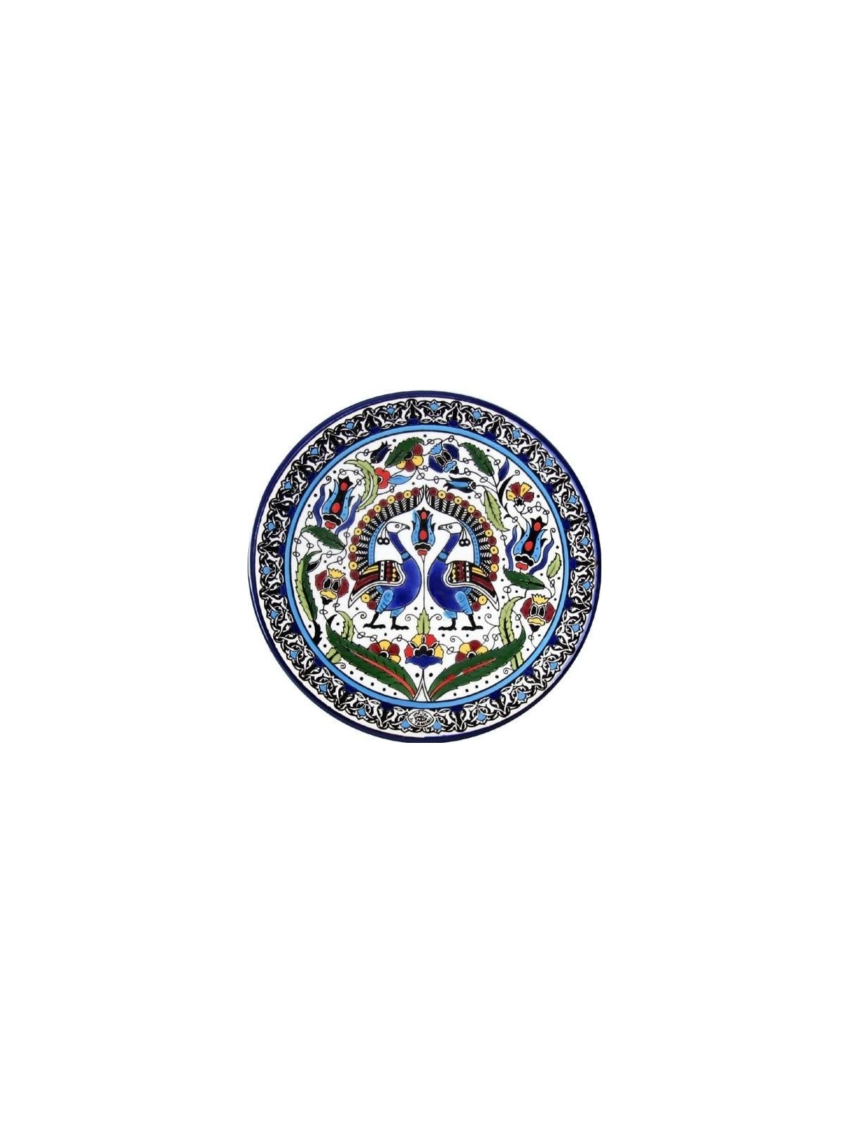 Armenian Ceramic Peacocks Plate