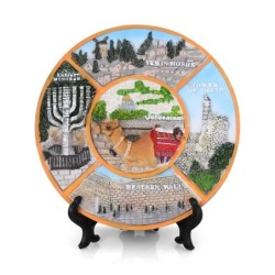 Jerusalem Landmarks Three-Dimensional Decorative Plate