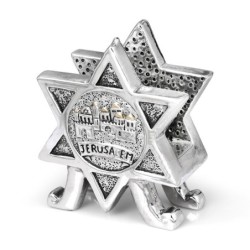 Silver-Plated Star of David Napkin Holder