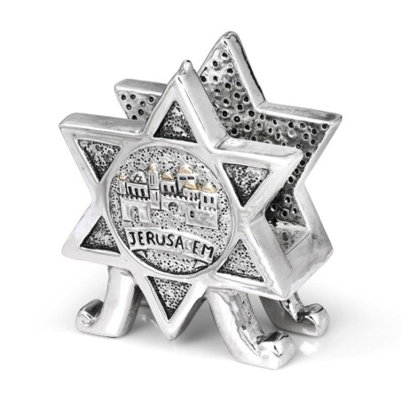 Silver-Plated Star of David Napkin Holder
