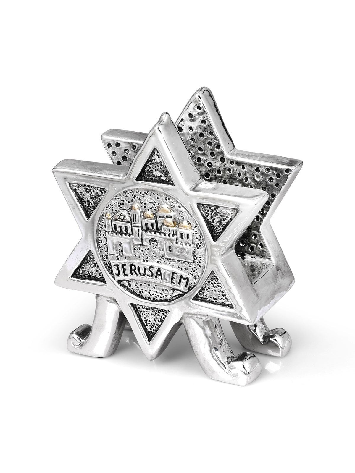 Silver-Plated Star of David Napkin Holder