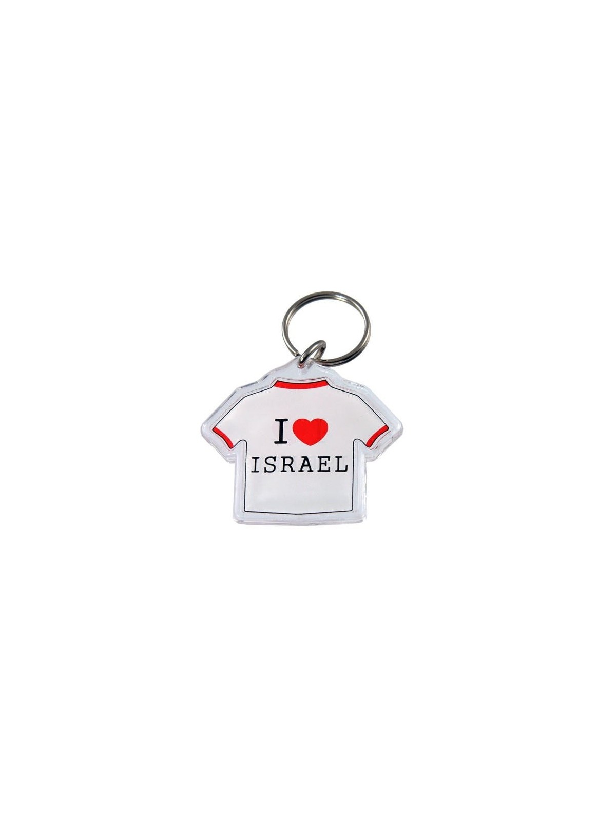I Love Israel T-Shirt Keychain