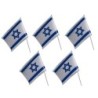 Set of 5 Handheld Israel Flags