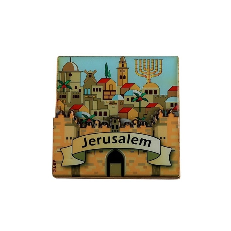 Colorful Decorative Jerusalem Magnet