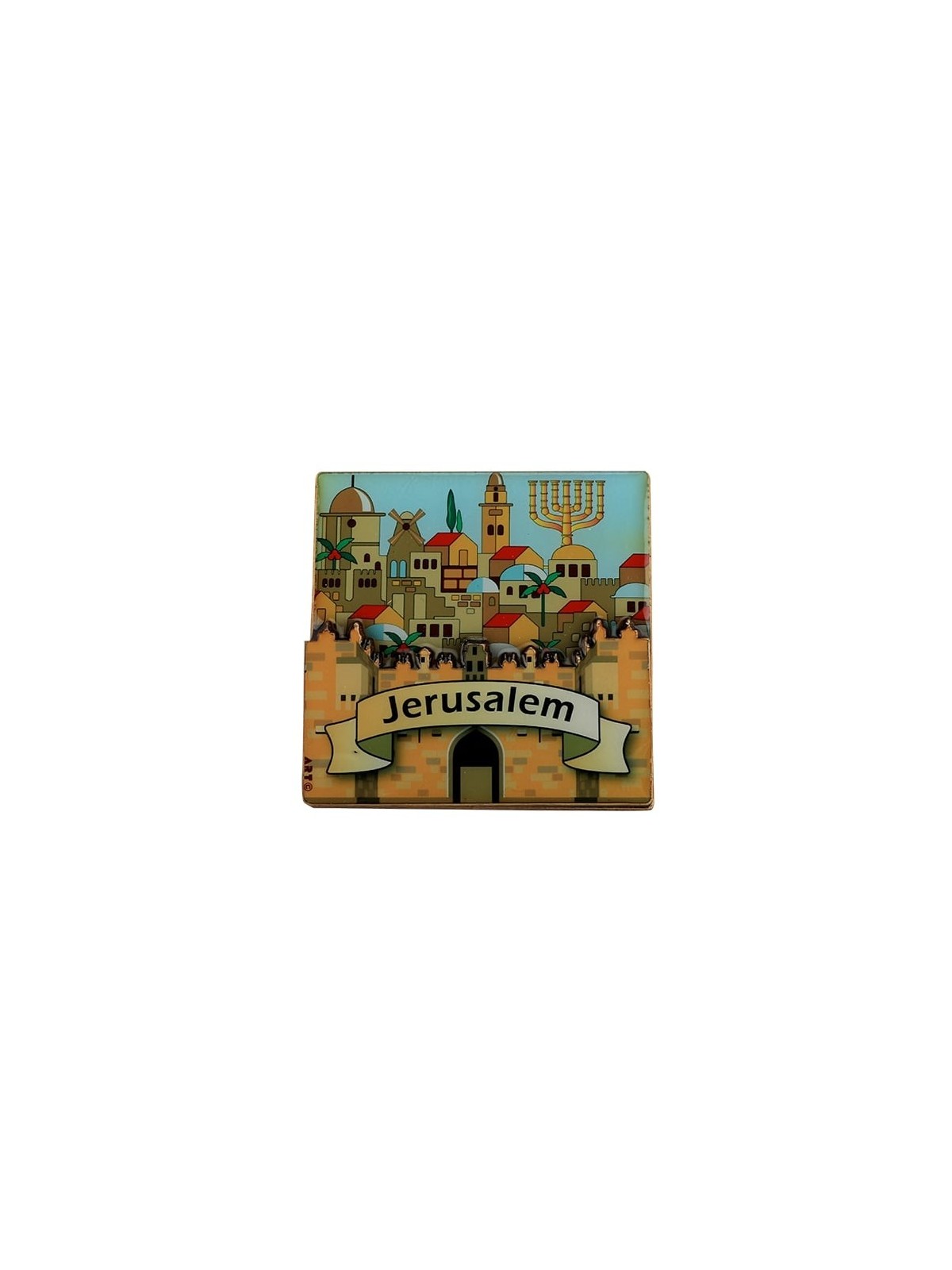 Colorful Decorative Jerusalem Magnet