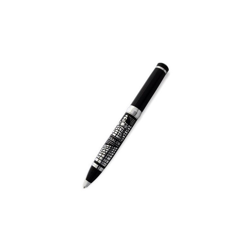Jerusalem Black Traveler's Prayer Pen - English