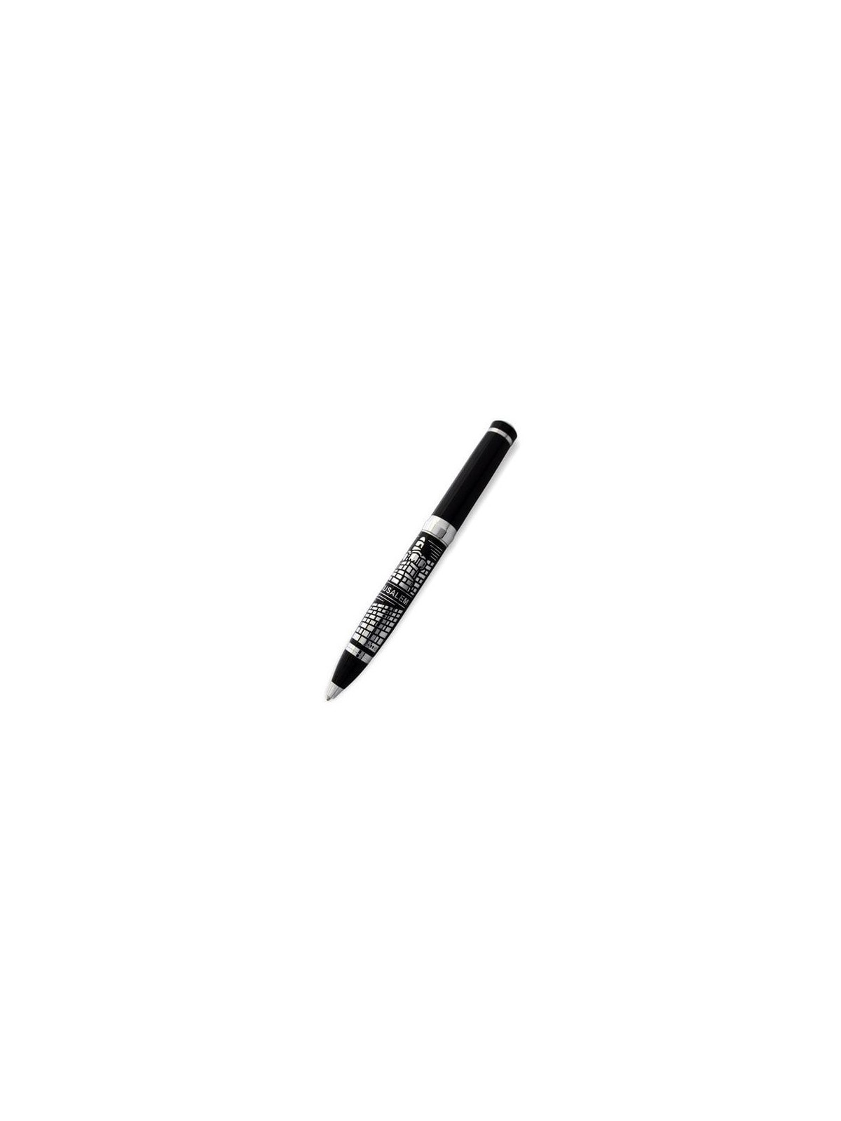 Jerusalem Black Traveler's Prayer Pen - English