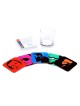 Ofek Wertman Minimalist Pop Art Historical Figures Set of 5 coasters