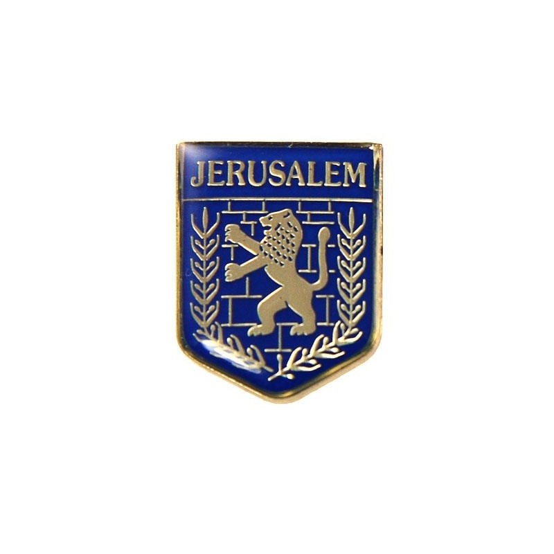 Seal Of Jerusalem Enamel Metal Lapel Pin
