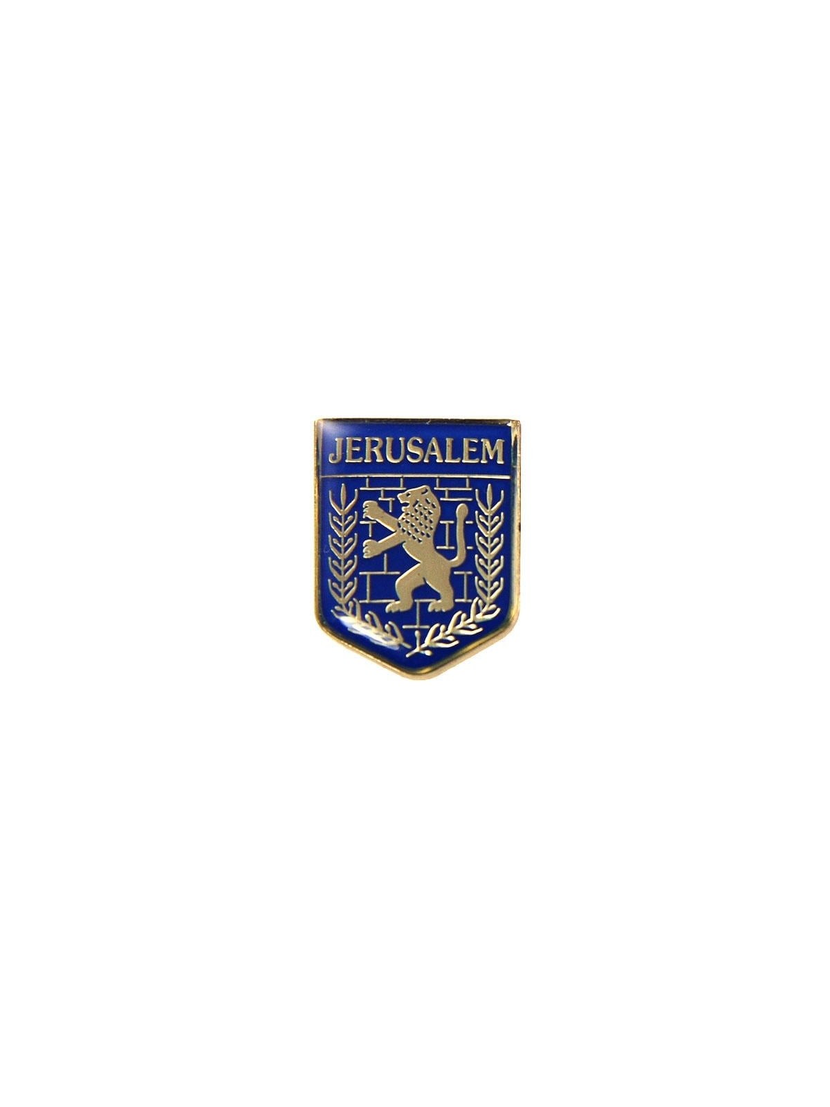 Seal Of Jerusalem Enamel Metal Lapel Pin