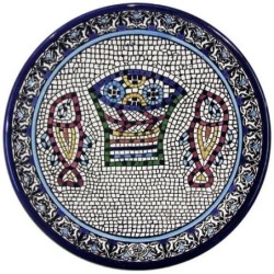 Mosaic Fish Plate. Armenian Ceramic