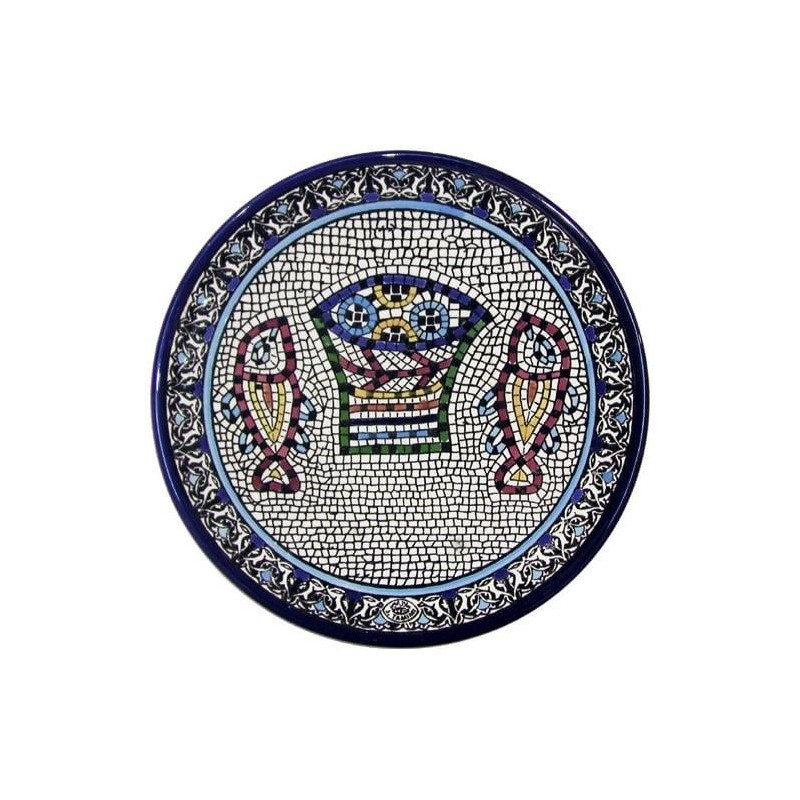Mosaic Fish Plate. Armenian Ceramic