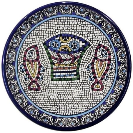 Mosaic Fish Plate. Armenian Ceramic