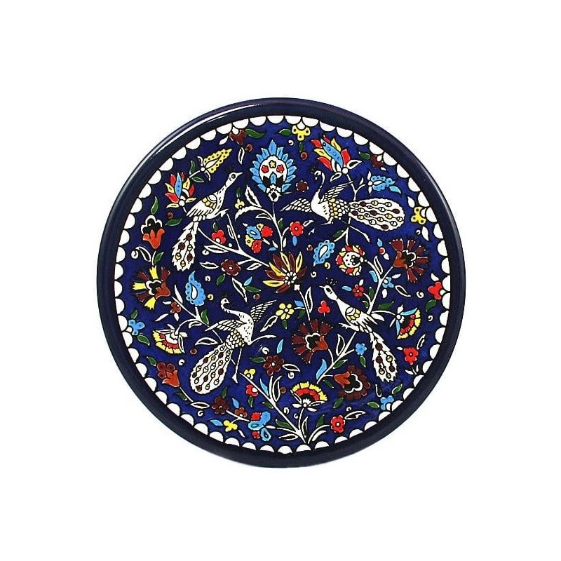 4-Peacock Plate. Armenian Ceramic