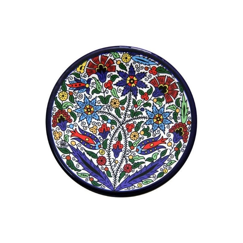 Flowers Plate (small). Armenian Ceramic
