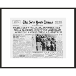 Framed New York Times Front Page Reprint - Liberation of Jerusalem (19