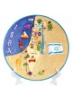 Colorful Collector's Plate - Fun Israel Map