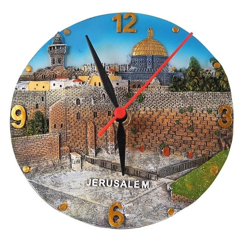 Jerusalem Wall Clock: Old City & Kotel