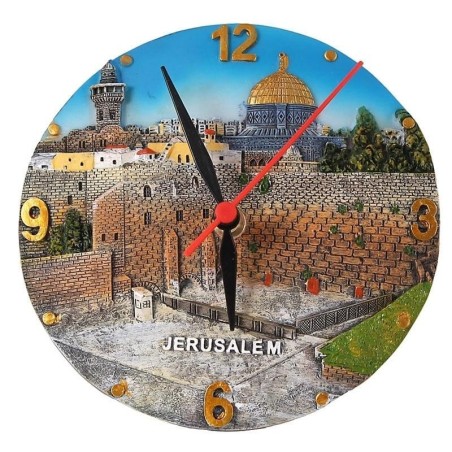 Jerusalem Wall Clock: Old City & Kotel