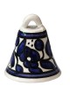 Armenian Ceramic Flowers Bell (Blue and White)
