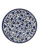 Blue and White Flowers Plate. Armenian Ceramic