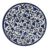 Blue and White Flowers Plate. Armenian Ceramic