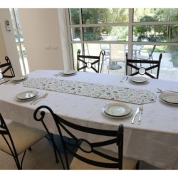 Yair Emanuel Embroidered Pomegranates Runner (Choice of Colors)