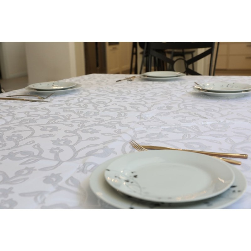 Stain & Water Resistant Tablecloth With Pomegranates Design (Choice of