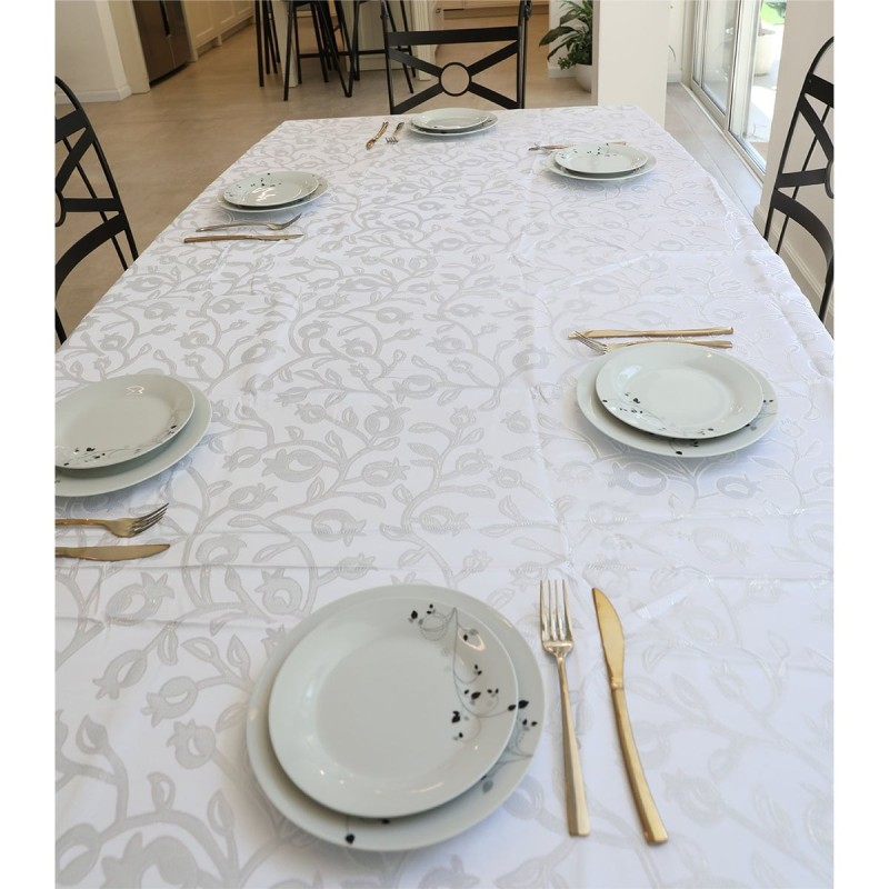 Stain & Water Resistant Tablecloth With Pomegranates Design (Choice of