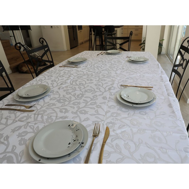 Stain & Water Resistant Tablecloth With Pomegranates Design (Choice of