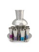 Yair Emanuel Anodized Aluminum 8 Piece Textured Fountain Kiddush Set