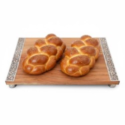 Yair Emanuel Wooden Challah Board with Pomegranates