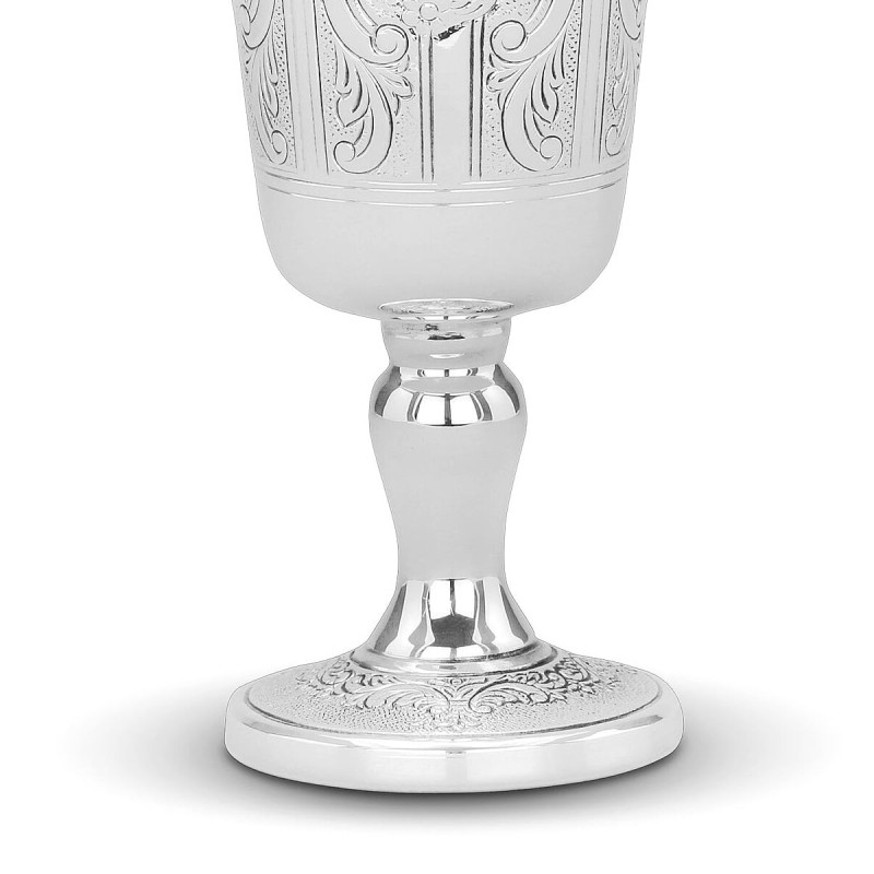 925 Sterling Silver Kiddush Cup with Gold-Plated Interior Hazorfim Jud