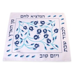 Red Pomegranate Bamboo Challah Cover