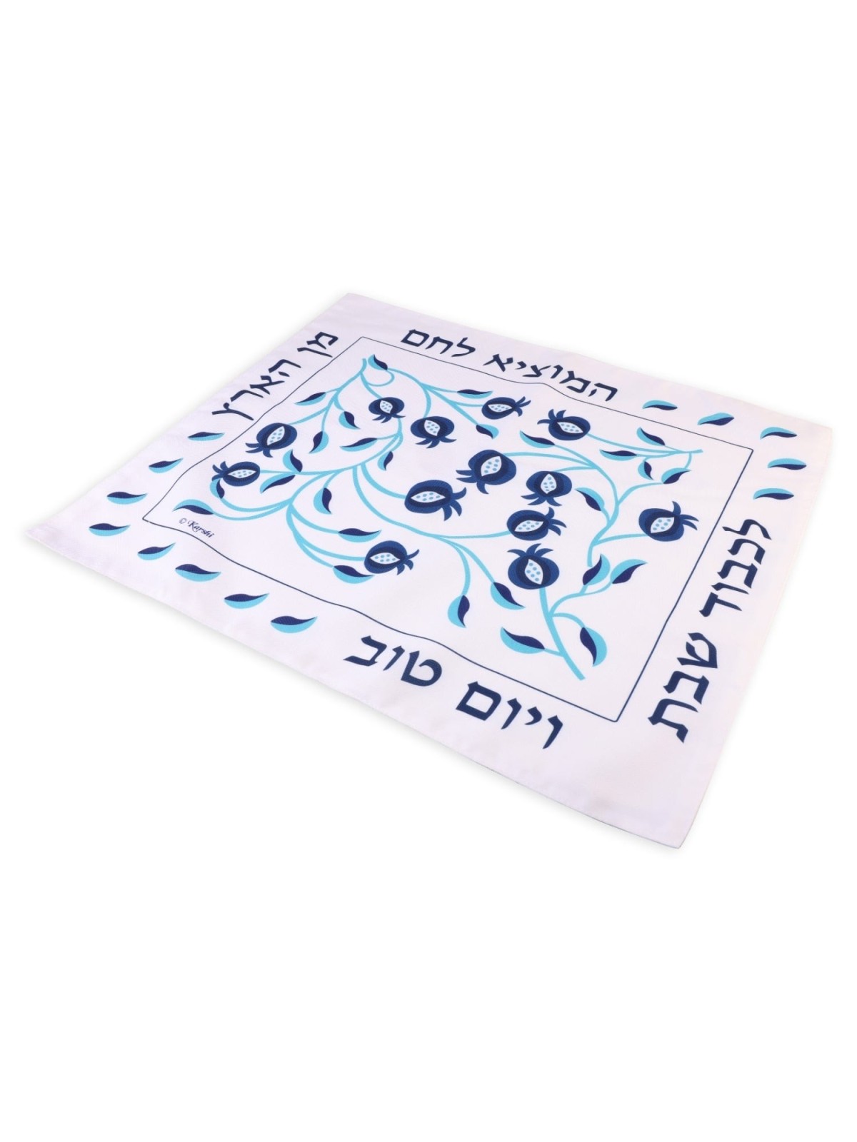 Red Pomegranate Bamboo Challah Cover