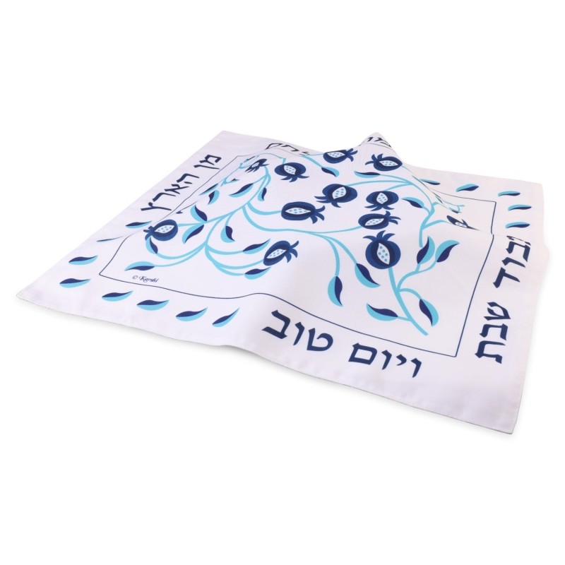 Red Pomegranate Bamboo Challah Cover