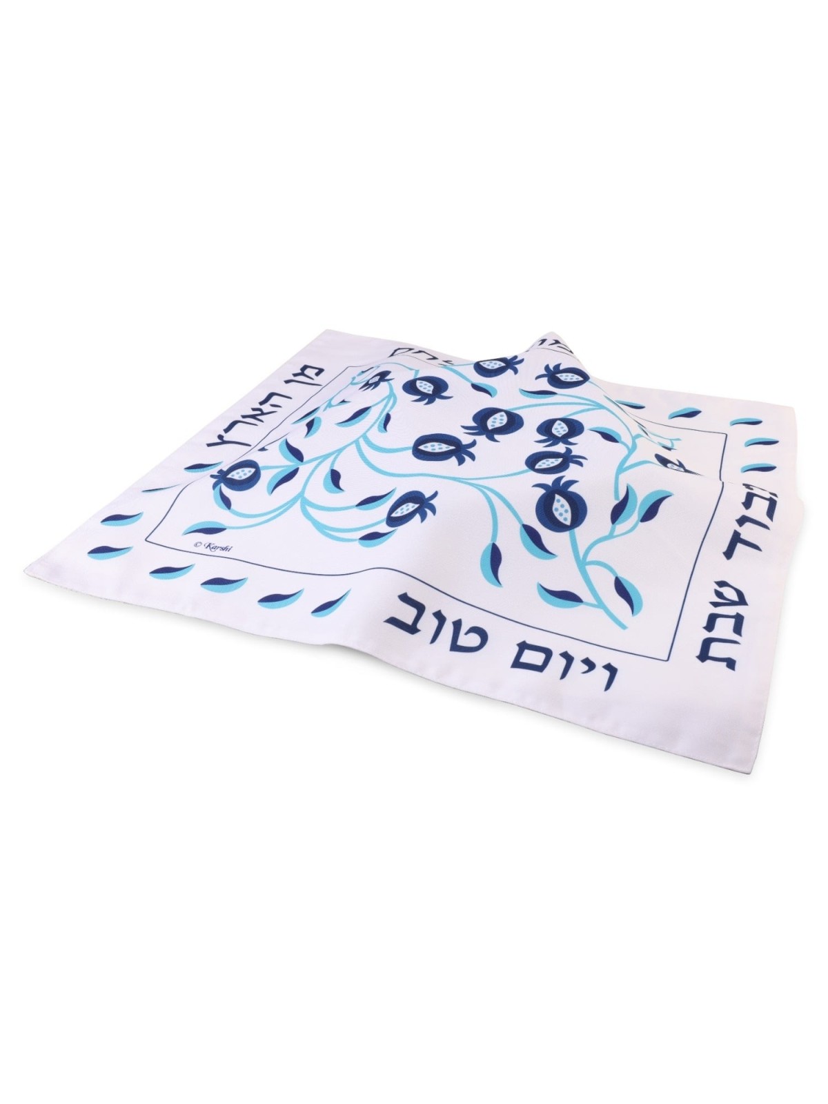 Red Pomegranate Bamboo Challah Cover