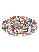 Yair Emanuel Hand Painted Laser Cut Bowl - Hearts