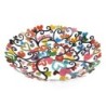 Yair Emanuel Hand Painted Laser Cut Bowl - Hearts
