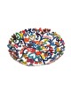 Yair Emanuel Hand Painted Laser Cut Bowl - Hearts